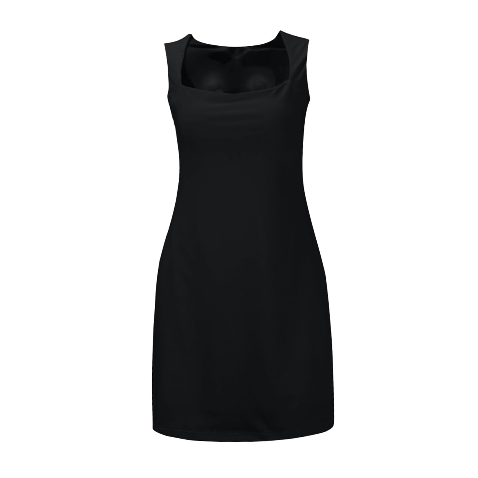 thumbnail image 5 of Vestido corto sin tirantes ajustado de estilo europeo para mujer: diseño elegante sin tirantes, corte favorecedor, versátil., 5 of 5